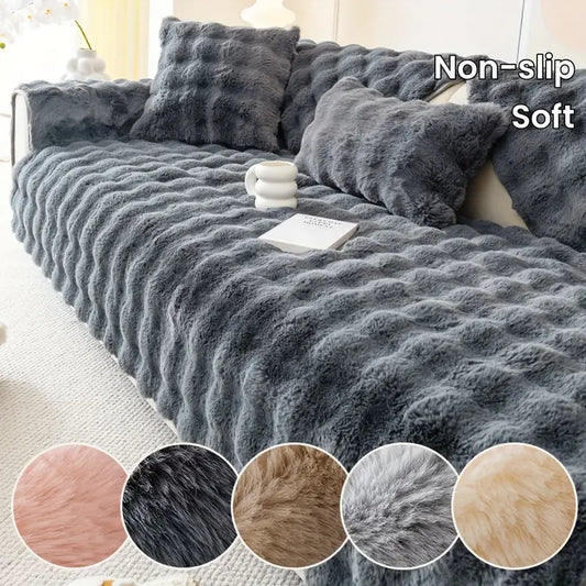 Cozy Plush Non-slip Sofa Cover